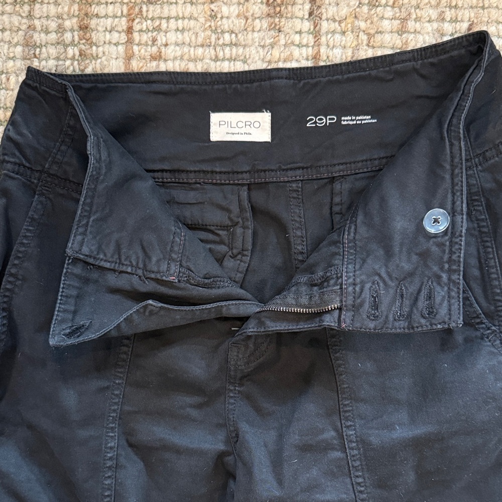Anthropologie Pilcro Black Cropped Pants
